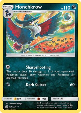 Honchkrow 130 - Rare