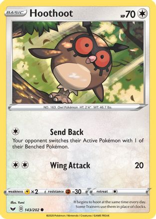 Hoothoot 143 - Common