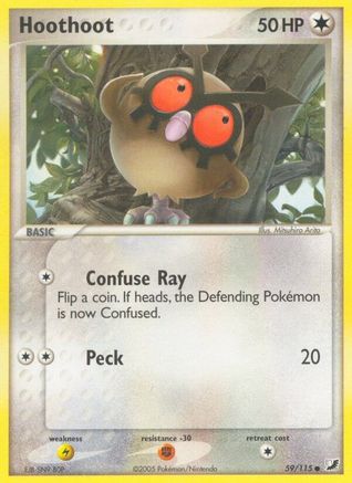 Hoothoot - Reverse Holofoil - Common