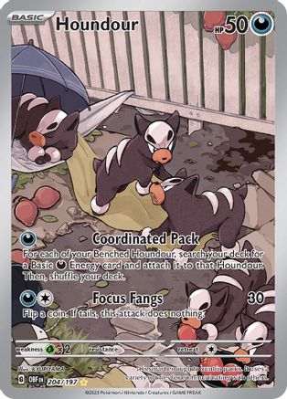 Houndour 204/197 - Holofoil - Illustration Rare