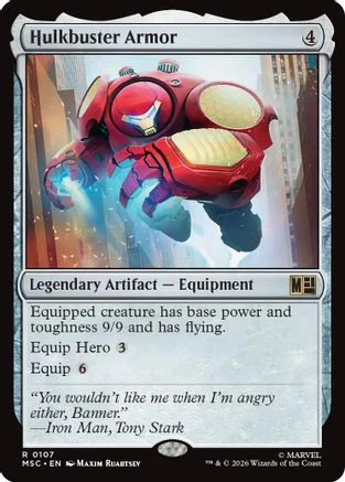 Hulkbuster Armor (MSC-107) - Commander: Marvel Super Heroes
