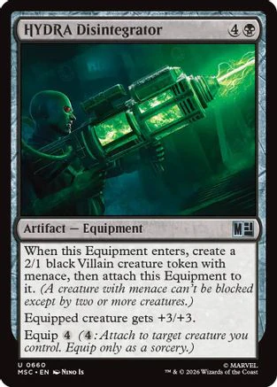 HYDRA Disintegrator (MSC-660) - Commander: Marvel Super Heroes Foil