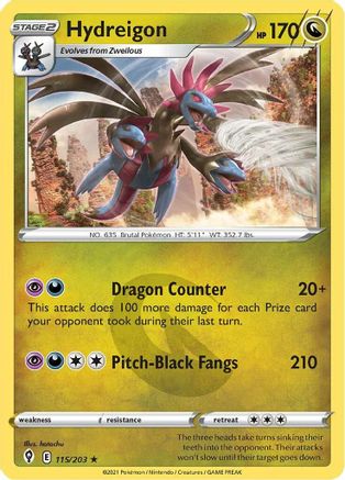 Hydreigon 115 - Holofoil - Holo Rare