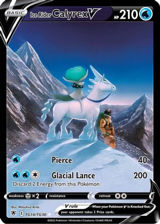 Ice Rider Calyrex V TG14 - Holofoil - Ultra Rare