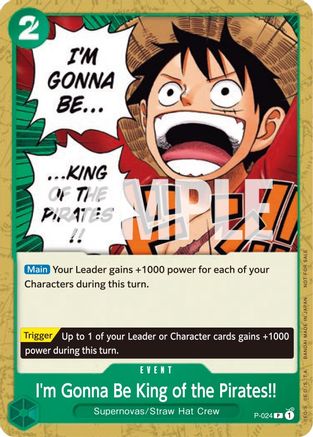 I'm Gonna Be King of the Pirates!! (P-024) - Promo