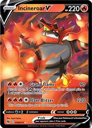 Incineroar V 008 - Holofoil - Ultra Rare