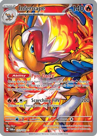 Infernape 173/167 - Holofoil - Illustration Rare