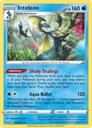 Inteleon (058) (058) 058 - Holofoil - Holo Rare
