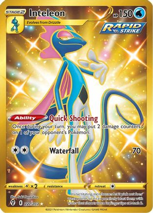 Inteleon (Secret) 227 - Holofoil - Secret Rare