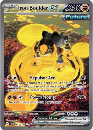 Iron Boulder ex 207/162 - Holofoil - Special Illustration Rare