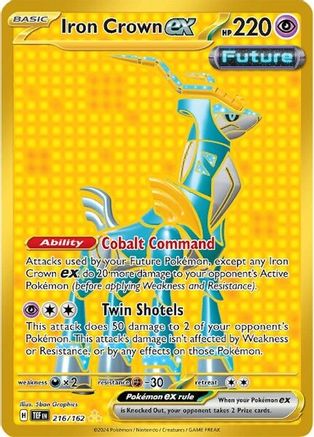Iron Crown ex 216/162 - Holofoil - Hyper Rare