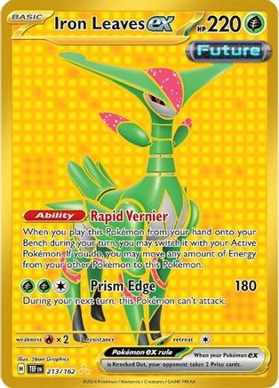 Iron Leaves ex 213/162 - Holofoil - Hyper Rare