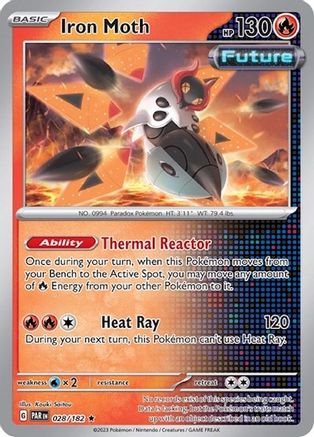 Iron Moth (Non-Holo) 028/182 - Rare