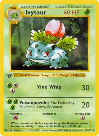Ivysaur 030 - 1st Edition - Uncommon