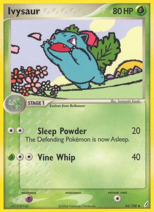 Ivysaur 034/100 - Reverse Holofoil - Uncommon