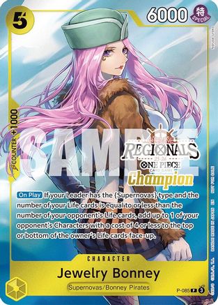 Jewelry Bonney (Offline Regional Champion Card Set 2025 Vol.2) (P-085) - Promo