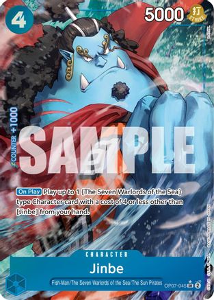 Jinbe (045) (Parallel) (OP07-045) - Super Rare