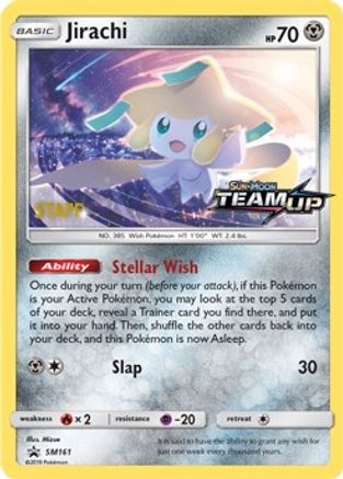 Jirachi - SM161 [Staff]  - Holofoil - Promo
