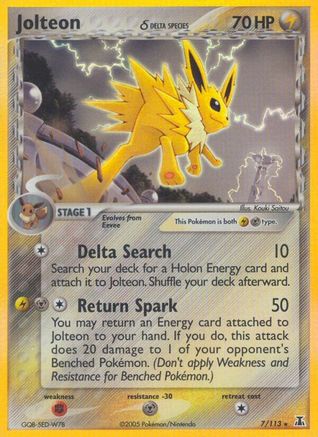 Jolteon (Delta Species) - Reverse Holofoil - Holo Rare