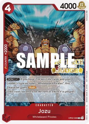 Jozu (Judge) (OP02-008) - Promo