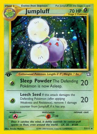 Jumpluff 007 - 1st Edition Holofoil - Holo Rare