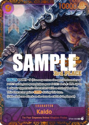 Kaido (CS 2023 Trophy Card) [3rd Place] (ST04-003) - Super Rare