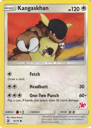 Kangaskhan - 55/70 (#4 Charizard Stamped)/70 - Promo