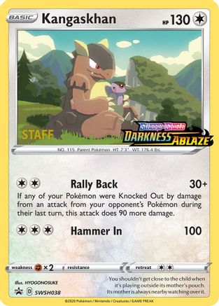 Kangaskhan - SWSH038 (Prerelease) [Staff]  - Holofoil - Promo