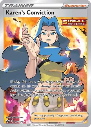 Karen's Conviction (Full Art) 193 - Holofoil - Ultra Rare