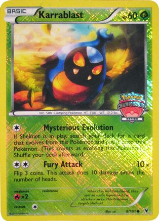 Karrablast - 8/101 (Championship Series)/101 - Reverse Holofoil - Promo