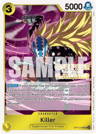 Killer (Judge Pack Vol. 5) (OP10-106) - Uncommon