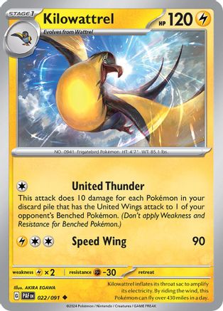 Kilowattrel 022/091  - Uncommon