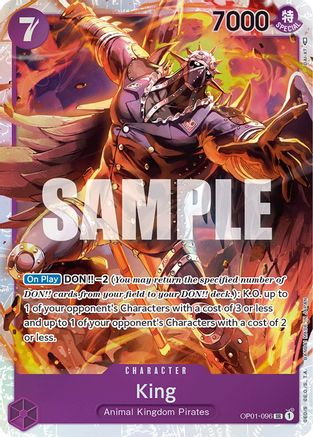 King (096) (OP01-096) - Super Rare - Image 11