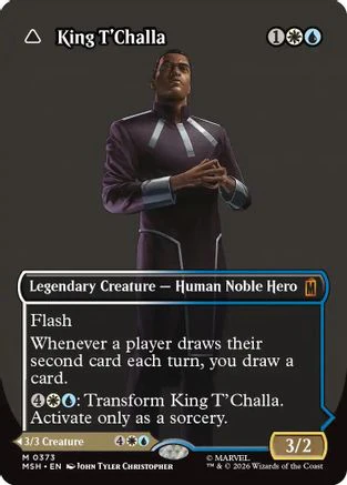 King T'Challa (Borderless) (0373) (MSH-373) - Marvel Super Heroes Foil