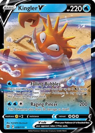 Kingler V 028 - Holofoil - Ultra Rare