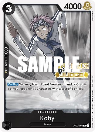 Koby (Judge) (OP02-098) - Promo