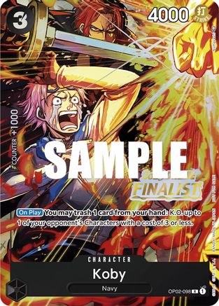 Koby (Online Regional 2023) [Finalist] (OP02-098) - Promo