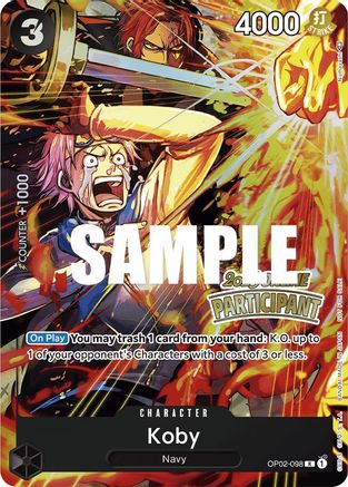 Koby (Online Regional 2023) [Participant] (OP02-098) - Promo