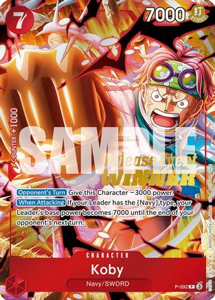 Koby (OP12 Release Event Winner) (P-092) - Promo