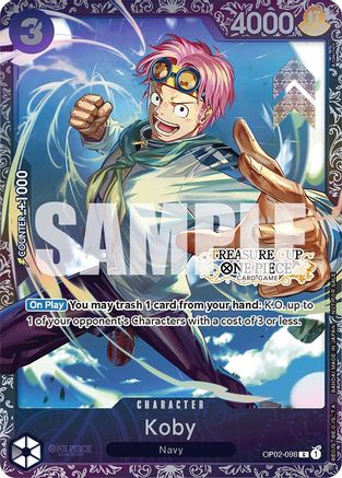 Koby (Treasure Cup) (OP02-098) - Common