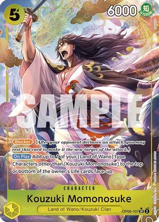 Kouzuki Momonosuke (Alternate Art) (OP06-107) - Super Rare