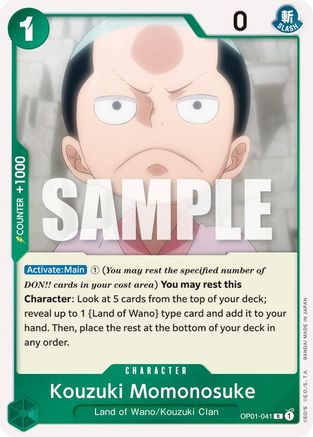 Kouzuki Momonosuke (OP01-041) - Rare