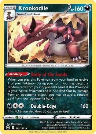 Krookodile 113 - Holofoil - Holo Rare