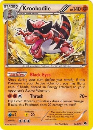 Krookodile - 62/98 (BW Emerging Powers)/098 - Holofoil - Holo Rare