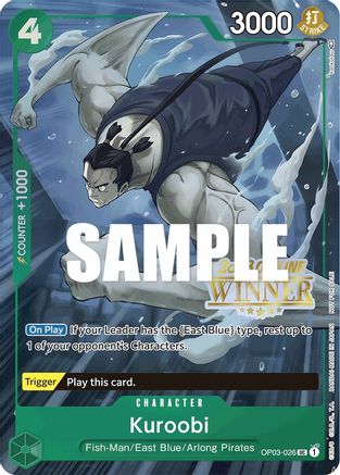 Kuroobi (Offline Regional 2023) [Winner] (OP03-026) - Promo