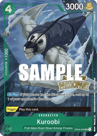 Kuroobi (Online Regional 2023) [Participant] (OP03-026) - Promo