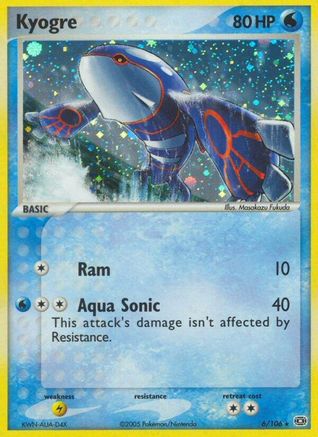 Kyogre - 006/106/106 - Reverse Holofoil - Holo Rare