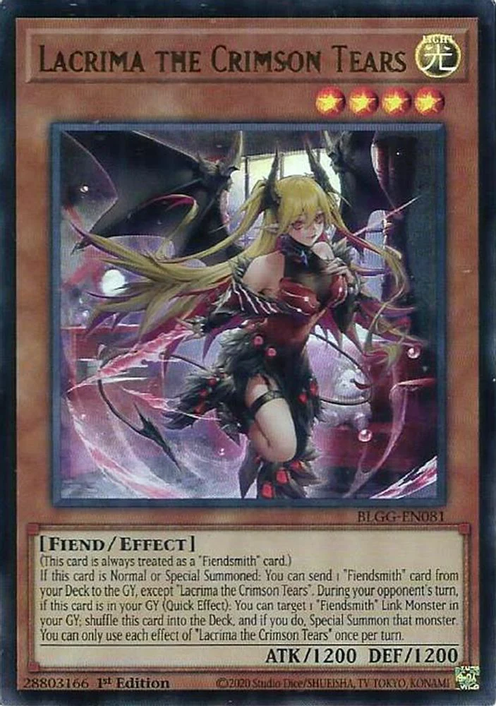 Lacrima the Crimson Tears (BLGG-EN081) - Ultra Rare