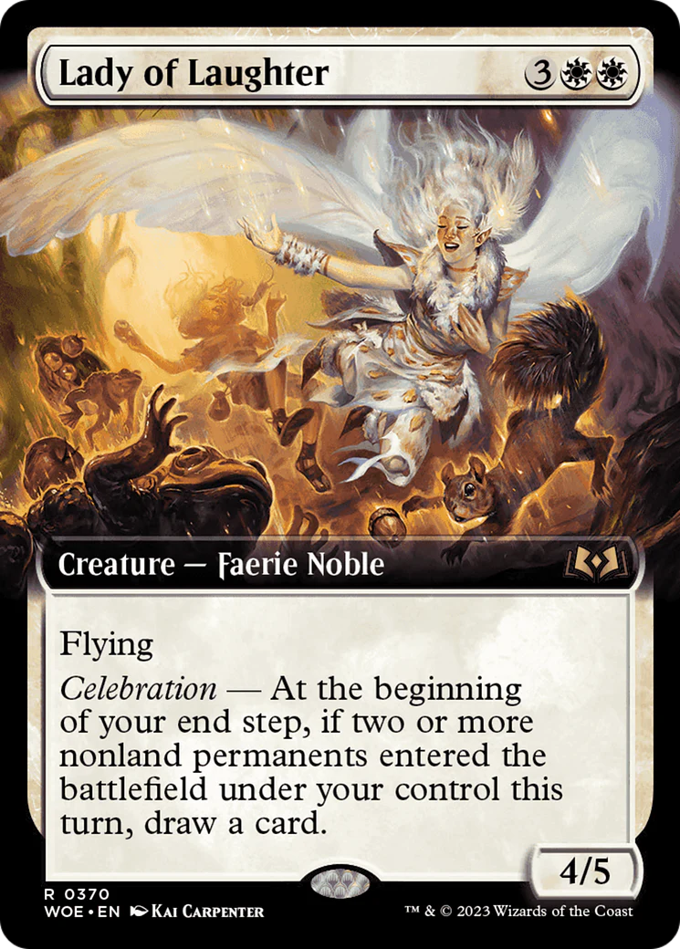 Lady of Laughter (WOE-370) - Wilds of Eldraine: (Extended Art)