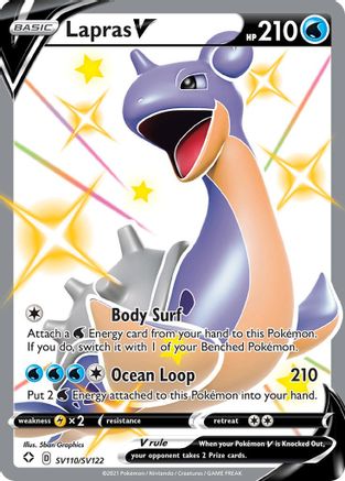 Lapras V SV110 - Holofoil - Shiny Holo Rare